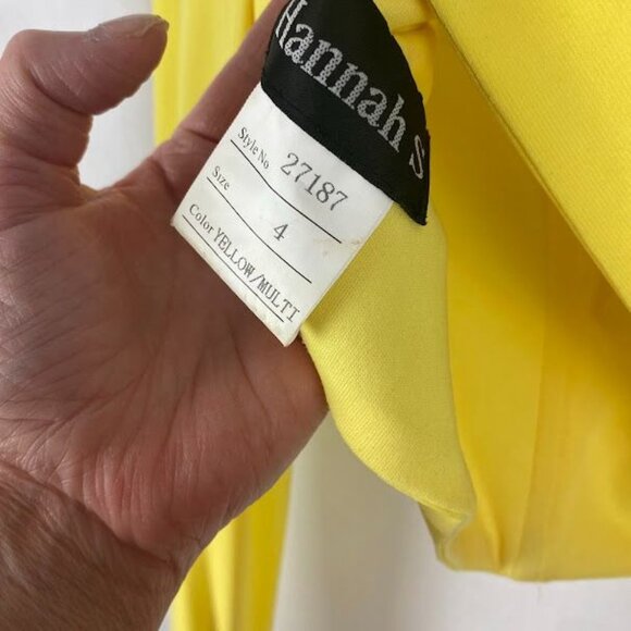 Hannah S 2 Piece Homecoming Fun Fashion Lemon Dress Size 4 . - Picture 10 of 16